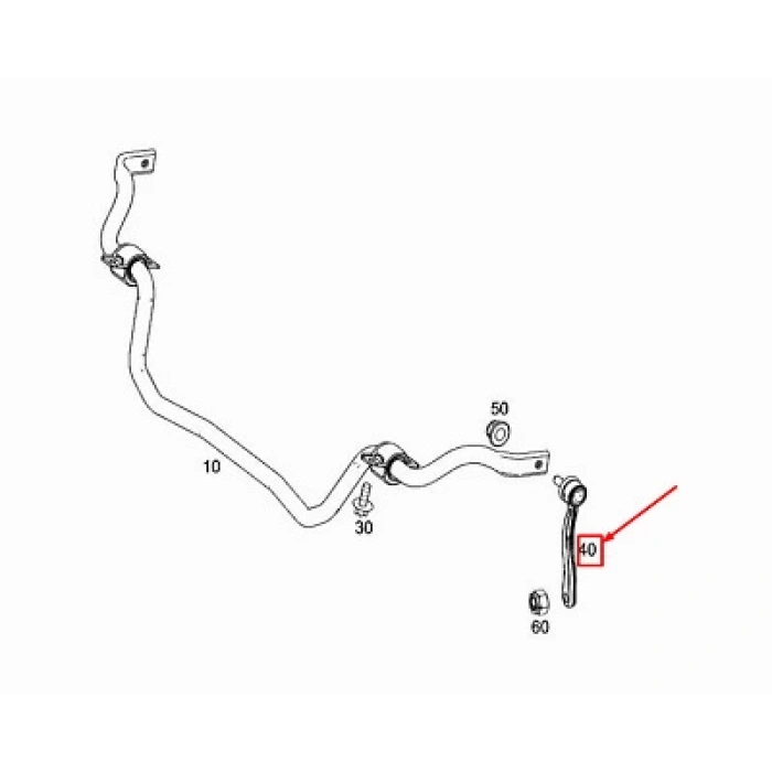 Vıraj Askı Rotu Ön Sağ Mercedes Sl R231 Bm 2012- (Oem No: A2313201089)