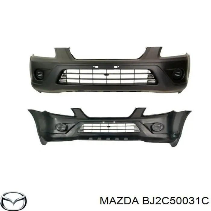 Mazda 323 1999-2002 Familia Ön Tampon Gri (Sis Delikli Bant Deliksiz Tyg) (Adet) (Oem No:Bj2C50031C)