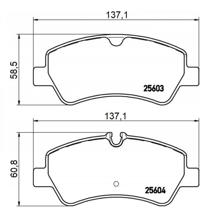 Fren Balata Transıt V362 / V363 / Custom 12Sonrası Arka (Oem No: Bk212M008Aa)