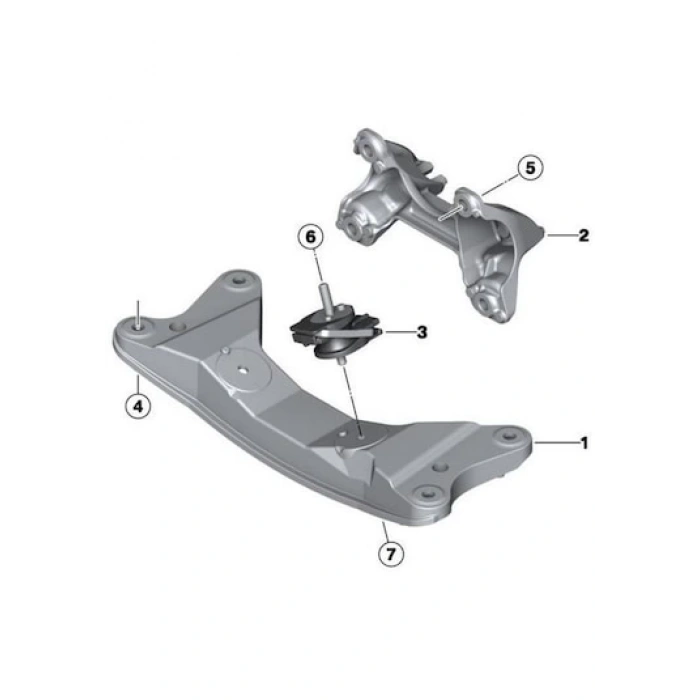 Sanzıman Traversı Bmw F20-F20 Lcı-F21-F21 Lcı-F22-F30-F30 Lcı-F31-F34 Gt-4F32-F33-F36 Gran Coupe Bm 10-17 (Oem No: Bmw 22316796609)