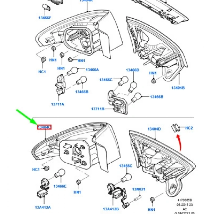 Stop Lambası Dıs Sol Sedan Ford Mondeo Bm 07- (Oem No: Bs71 13405 Ce)