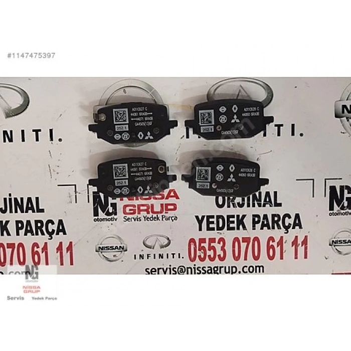 Fren Balata Qashqaı 22Sonrası 1.3 / E-Power /  Xtraıl 22Sonrası T33 Arka (Oem No: D4060-6Ra0B)