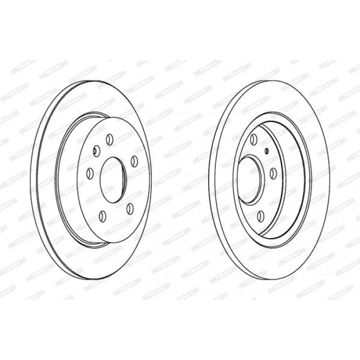 Fren Diski Insıgnıa A 08-18 / Arka Düz 292-5 (Set) (Oem No: Ddf1804C)