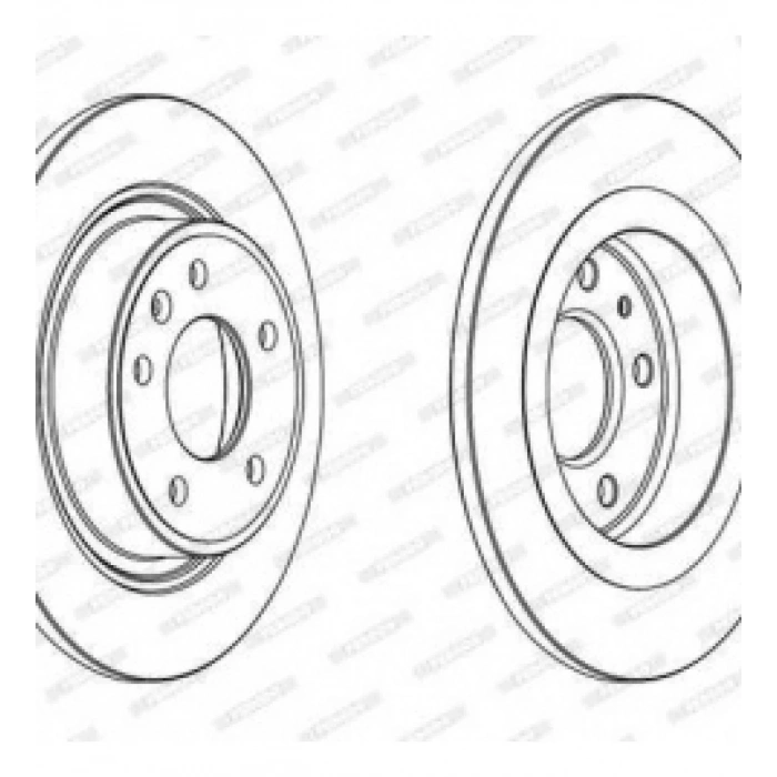 Fren Diski Astra J 09-15 / Cruze 09Sonrası Arka Düz 292-5 (Set) (Oem No: Ddf1871C)