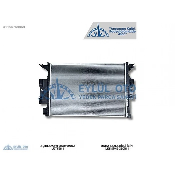 Radyatör Su Focus Iıı 11-15 / C Max Iı 10Sonrası / Kuga Iı 13Sonrası / 2.0-1.5 Ecoboost A-T / M-T Brazıng (Oem No: Ej738005Ag)