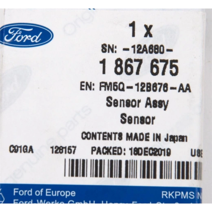 Emme Manıfold Basınç Sensörü Psa 208/308/3008/Focus 1.5/1.6 Hdı/Tdcı 11- (Oem No: Fm5Q 12B676 Aa)