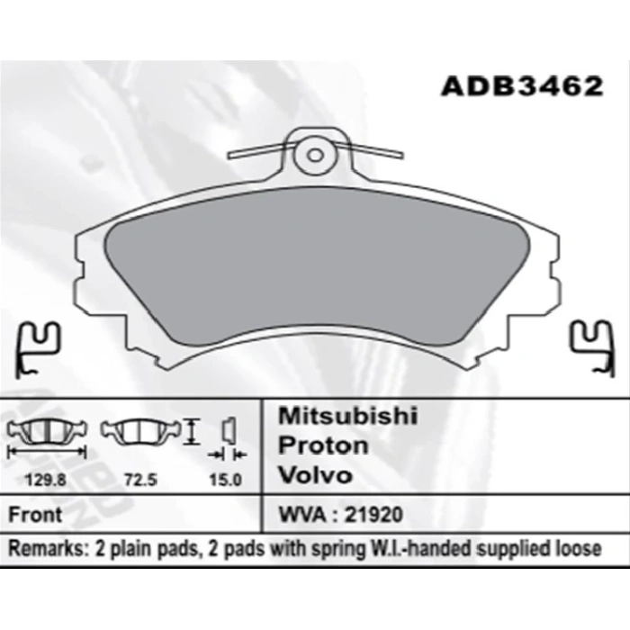 Fren Balatası Carisma 9606 1.8 Absli Colt 05- Ön None (Oem No: Ft070215)