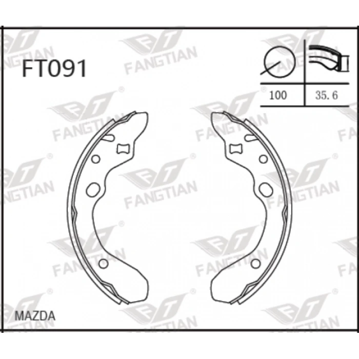 Fren Balatası 323 93-96 Kalın Arka Papuç None (Oem No: Ft091)