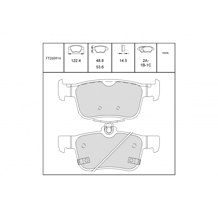 Fren Balatası Civic 15 Arka None (Oem No: Ft265914)