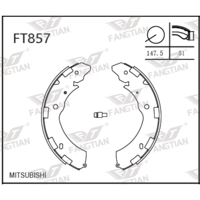 Balata Fren L200 06-19 Dmax 12 Arka Papuç Legacy None (Oem No: Ft857)