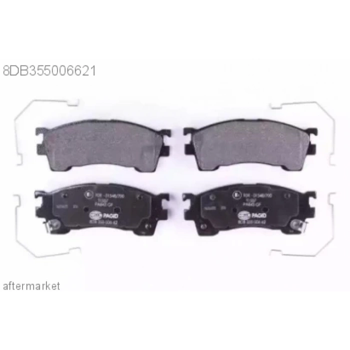 Fren Balatası Ön . Japon 626 (Ge, Gf) : 323 (Bj) 1.6 01-02 2.0 92-01 (Oem No: Gayr-33-23Za)