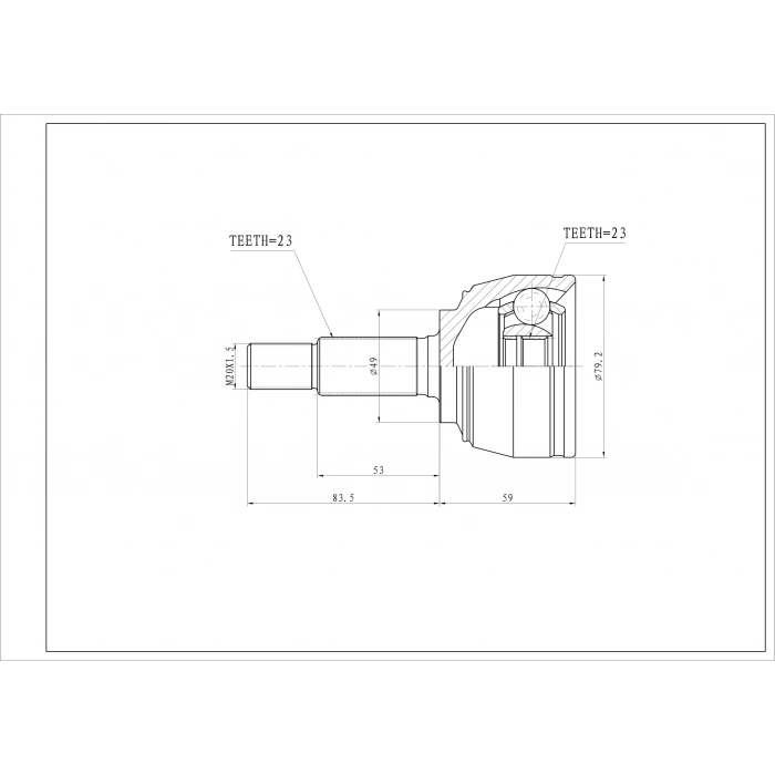 Aks Kafası Note 0713 1.5 Dcı Dızel Dış None (Oem No: Jpı102010)