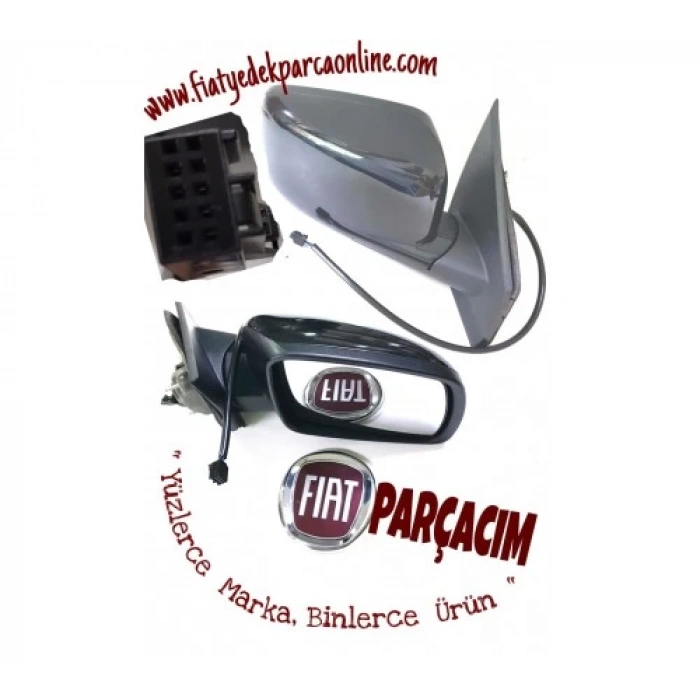 Fıat Freemont Elektrikli Ayna 11-Den İtibaren;Astarlı Sağ K1Ge001Whae (Oem No: K1Ge001Whae)