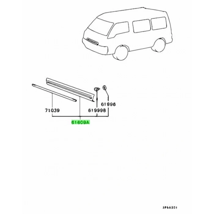 Panjur L300   87-97 (Oem No: Mb418073)