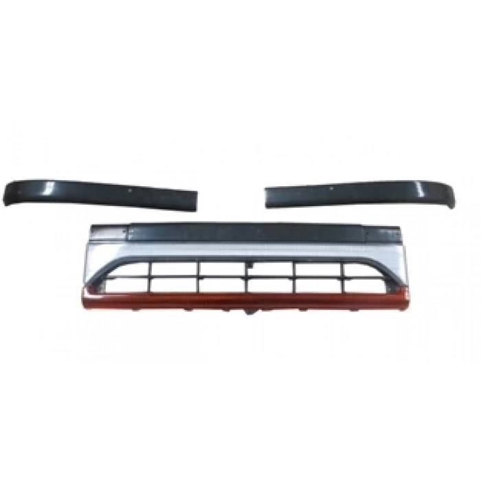 1998-2006 Mitsubishi Canter Fe635659 Ön Panjur Sarı-Beyaz Reflektörlü Klipsiz Mitsubishi Yazılı)(Fpı (Adet) (Oem No:Mc139303)