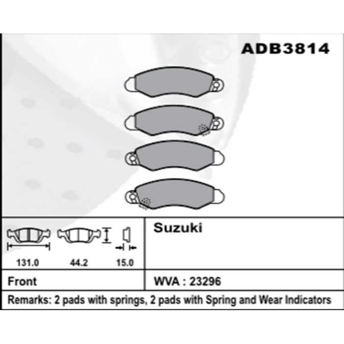 Fren Balatası Swift-Macar 9602 Ön Şimli None (Oem No: S1Swf03-Kb-01)