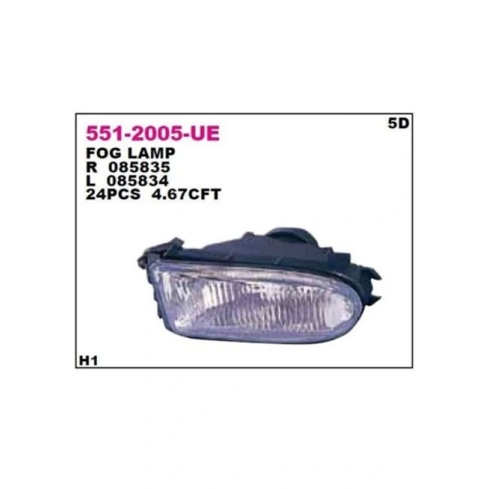 Sis Lambası Sağ Megane Scenic 97-99 Clio 96-98 None (Oem No: Vw-551-2005R-Ue)