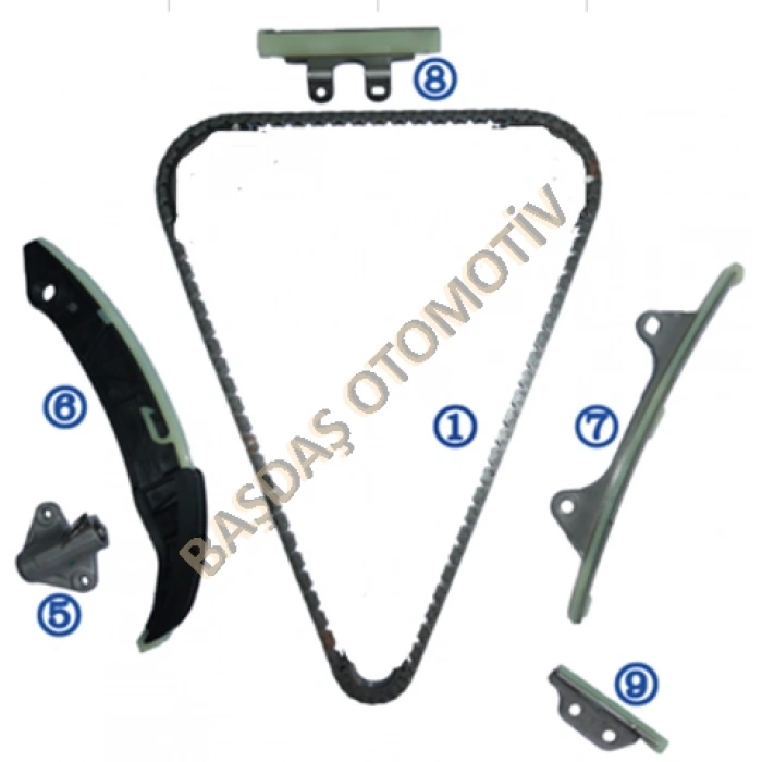 Eksantrik Zincir Seti I-2020 2009-2012  I-2010 2009-2018  Pı (Oem No:2432103000)