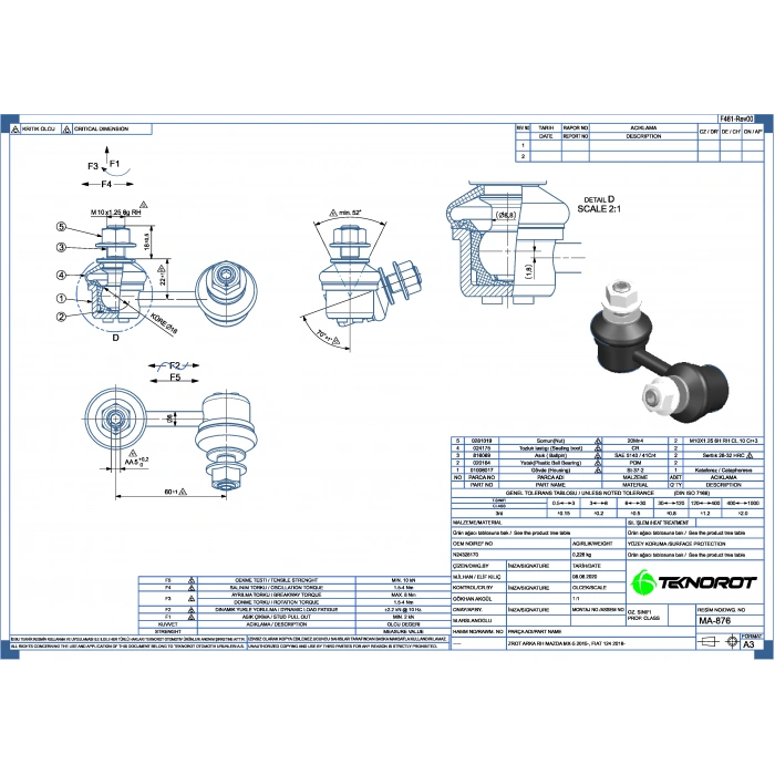Rot Z Mazda Mx5 2015-Arka Sağ (Oem No:N24328170)