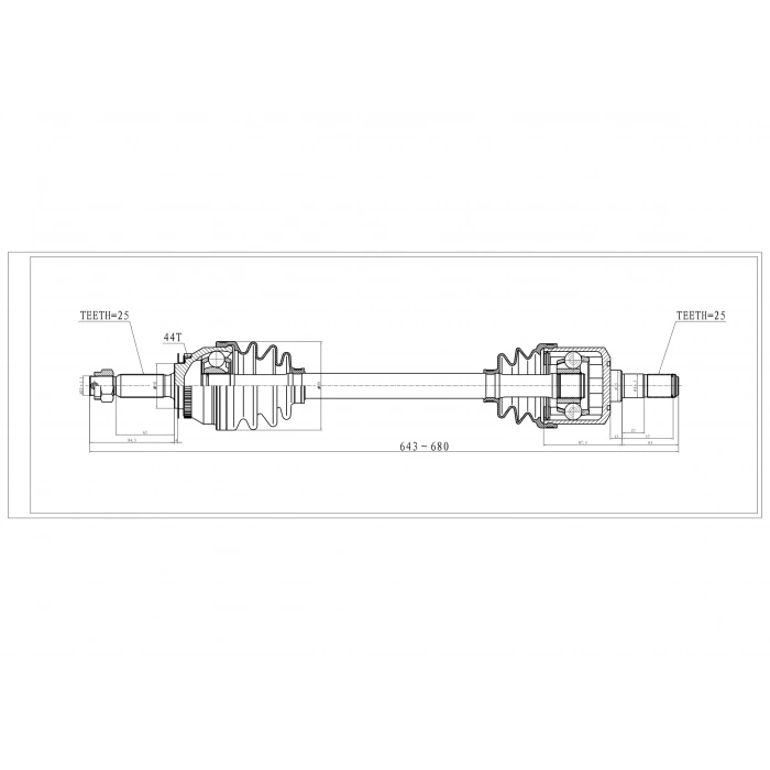 Mil Aks Hyundai Coupe 200109 1.6 Sol  Absli (Oem No:224162)