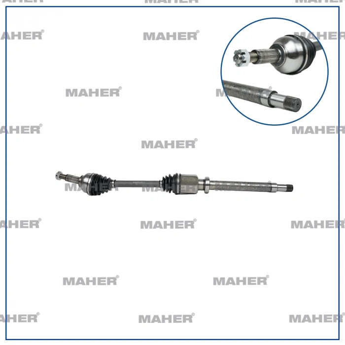 Aks Komple V362   2.2Tdcı / Custom 2.0 Ecoblue 2015 Sonrası Ön Sağ 1092Mm (Kısa Sase) (Oem No:Bk213B436Ab)