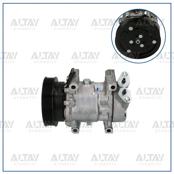 Klima Kompresoru Clio I Iı  / Symbol 1.4-1.6 16V-1.5 Dcı 2001 Sonrası Kango 1.4-1.6 16V-1.5 Dcı 97=125Mm 6 Kanal (Oem No:7700273801)