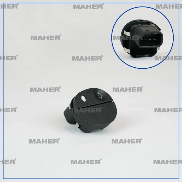 Cam Açma Düğmesi Fiesta 2001-2008 / Connect 02 = / Fusion 2004 Sonrası / Ford Ka 1996-2008 (Tekli) Sağ (Oem No:96Fg14529Ad)