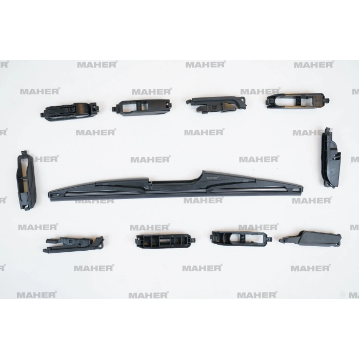 Silecek Süpürgesi Plastik Tip 10 Aparatlı 13 Arka (330Mm)