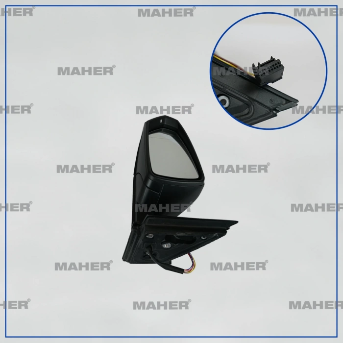 Ayna Dış Dikiz Polo 2017 Sonrası Elektrikli, Isıtmalı, Sinyalli, Astarlı Sol (Oem No:2G1857507E9B9)