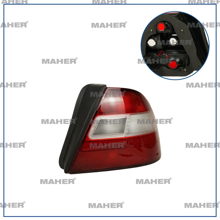 Stop Lambası Euro Civic 1996-1998 Kırmızı Beyaz Sağ (Oem No:33551St3G11B)