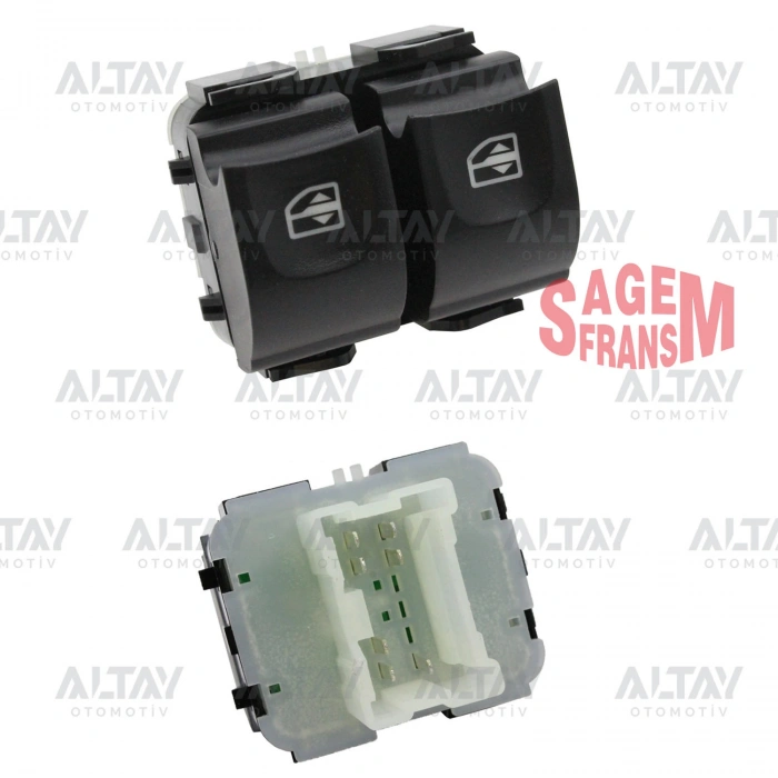 Cam Açma Düğmesi Clio Iv Ön Sol Çiftli (Oem No:254112588R)