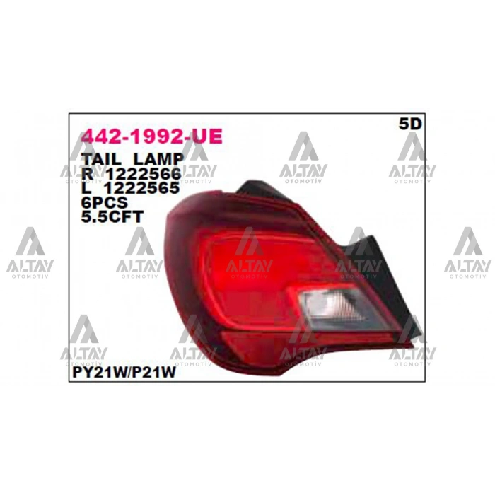 Stop Lambası Dış Corsa E 2015 Sonrası Sol (Oem No:1222565)