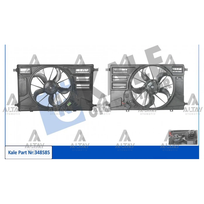 Fan Radyatör  V363 / V362 Custom 2012 Sonrası 2.2  (Önden Çeker) Davlumbazlı (Oem No:Bk218C607Bb)