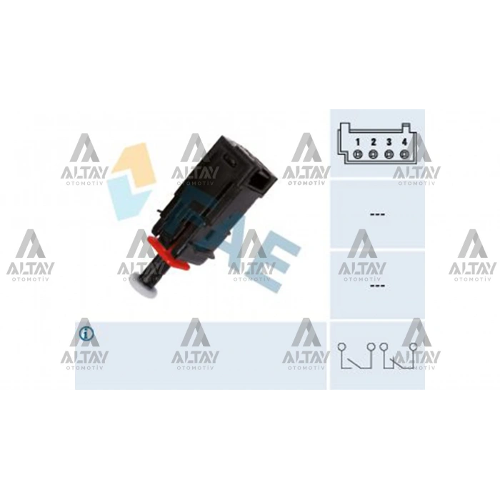 Müşür Fren Pedal Astra H / Corsa D / Corsa E / Sıgnum / Vectra C / Zafira B / Adam 4 Fişli (Oem No:6240462)