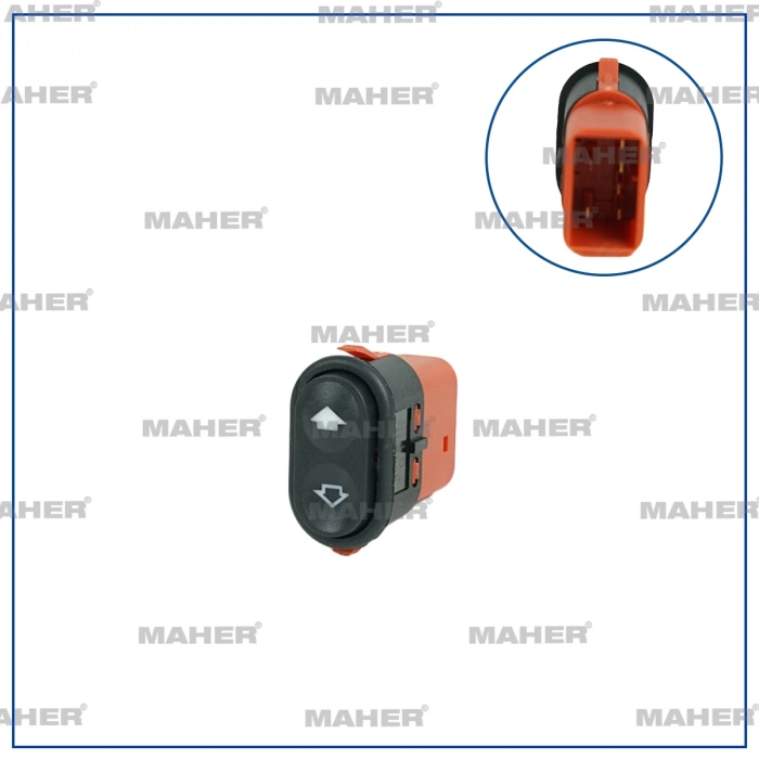 Dügme Cam Açma Transit T12-2015 1992-2000 / Transit V184 2000-2006 / Escort Vıı 1995-1999 / Mondeo Iı 1996-2000 (Teklı) Sağ (Oem No:95Bg14529Ab)