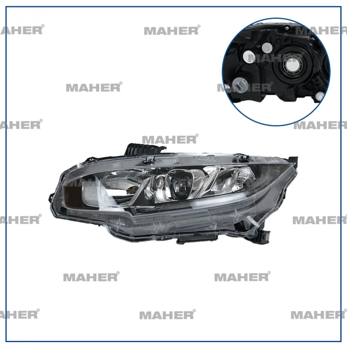 Far Civic 16-2022 Fc5 Sedan Elegance-Premıum Motoru Üzerinde Ledsiz Sol (Oem No:33150Teth01)