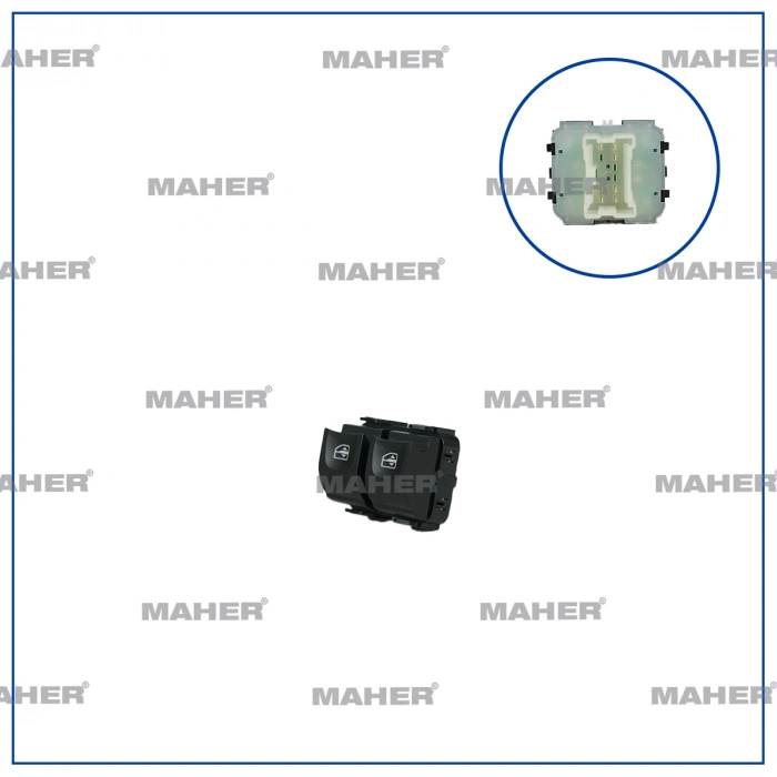Dügme Cam Açma Kangoo Iıı / Logan Iı / Sandero Iı / Dokker / Duster / Lodgy (Çıftlı) Turuncu Isık Sol (Oem No:254110431R)