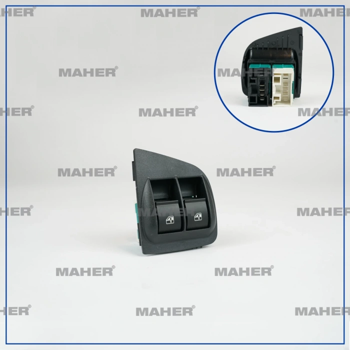 Cam Açma Düğmesi Doblo Iı (Çiftli) Çerçeveli Sol (Oem No:735417033)