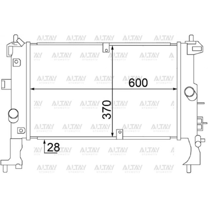 Radyatör Su Meriva A Z13Dtj-Y13Dt-Z13Dt-Z17Dt-Z17Dth M-T (Oem No:1300260)