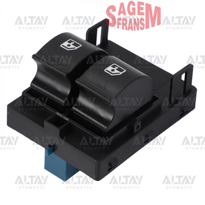 Cam Açma Düğmesi Fiorino / Bıpper / Nemo Ön Sol Mavi Soket Çiftli (Oem No:735461275)