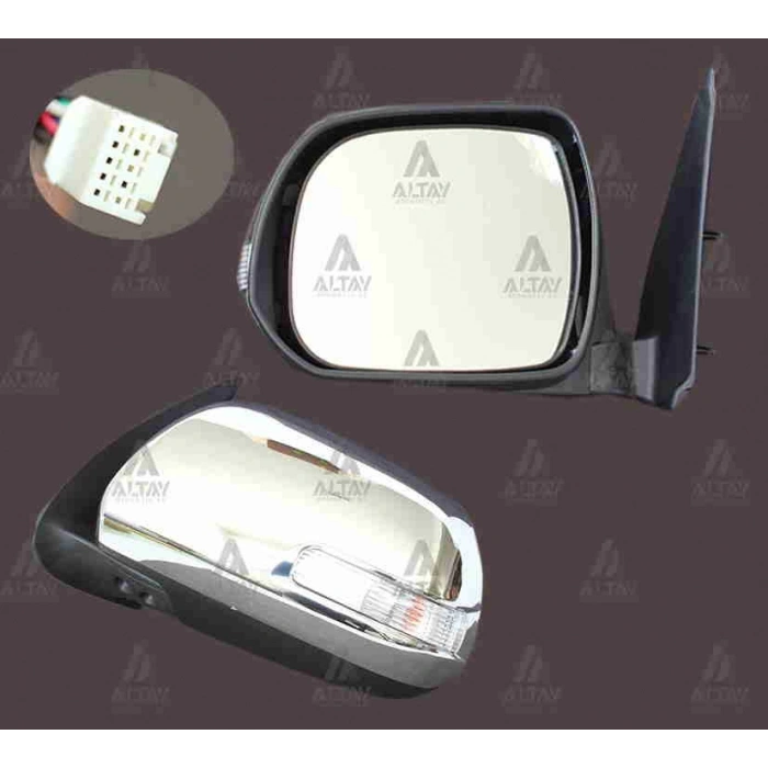 Ayna Dış Dikiz Hilux 2012 Sonrası Elektrikli Sinyalli Otomatik Katlanır Krom Sol (Oem No:879400K740)