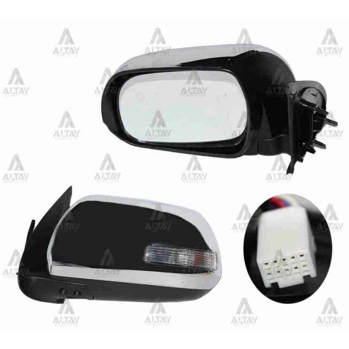 Ayna Dış Dikiz Hilux 2012 Sonrası Elektrikli Sinyalli Otomatik Katlanır Krom Sol (Oem No:879400K740)