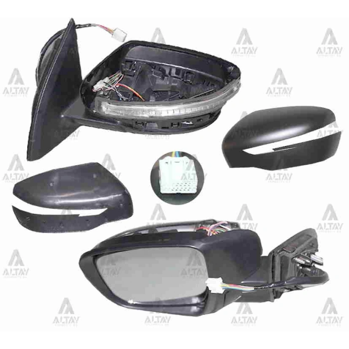 Ayna Dış Dikiz Qashqai 2014 Sonrası Elektrikli Sinyalli Isıtmalı Otomatik Katlanır Sol (Oem No:963024Eh6E)