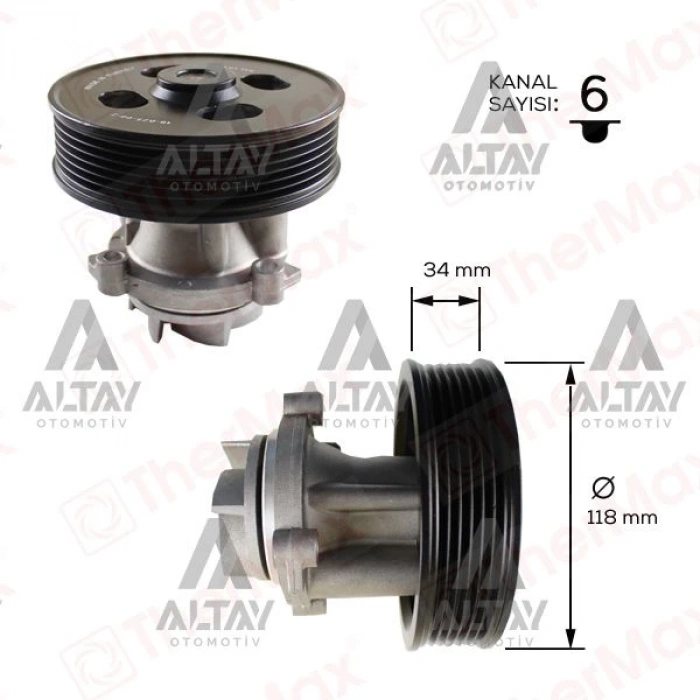 Devirdaimlinea 2007 Sonrası / Doblo 2001-2010 / Egea 2015 Sonrası / Albea 2003-2010 / Astra H / Combo C / Corsa C-D / Meriva 1.3 Jtd (223A9000-199A2000-199A3000) Çelik Kasnak Orjinal Tip (Oem No:46815125)