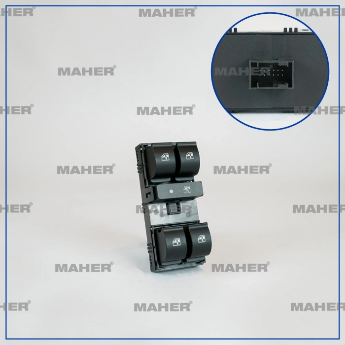 Cam Açma Düğmesi Doblo Iıı / Combo Iıı (Dörtlü) Çerçevesiz Sol (Oem No:735498686)