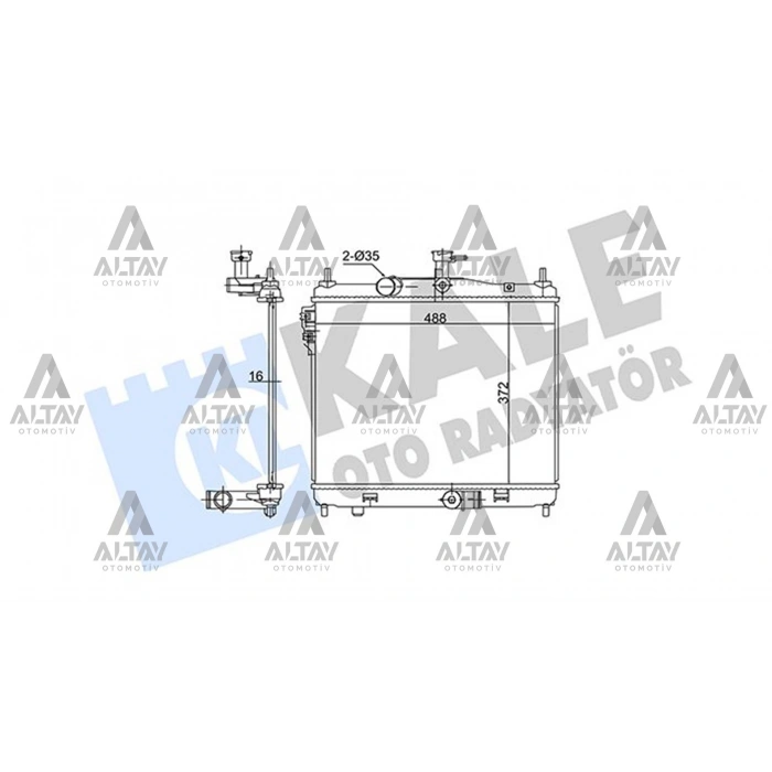 Radyatör Su Getz 2006-2011 Dizel M-T (Oem No:253101C600)