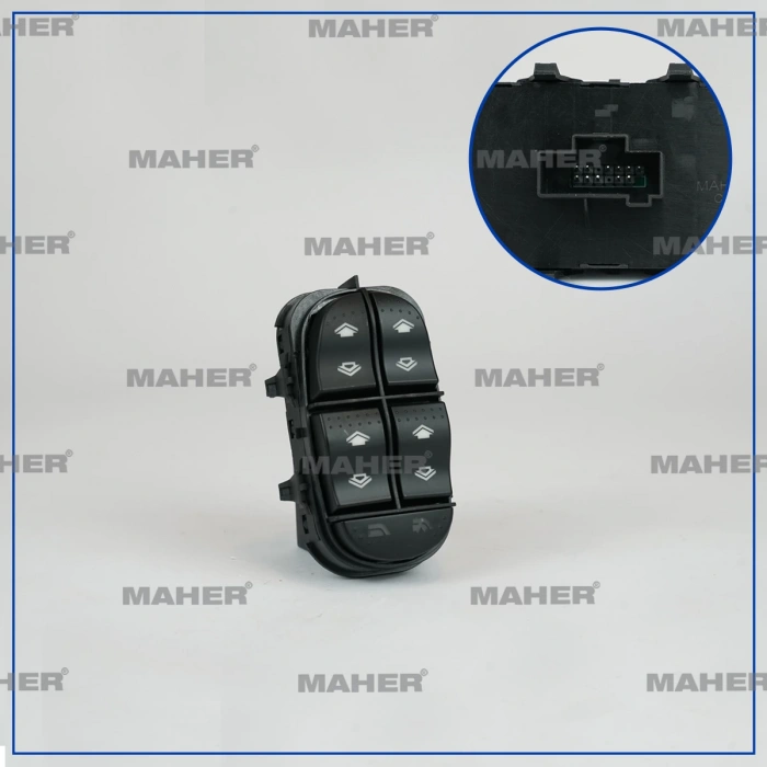 Cam Açma Düğmesi Focus 1998-2005 (Dörtlü) Sol (Oem No:2M5T14A132Db)