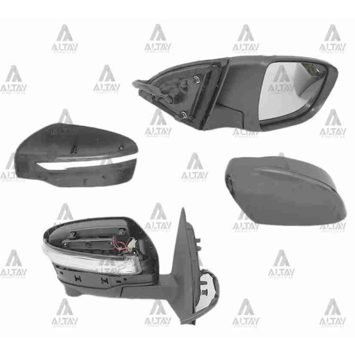 Ayna Dış Dikiz Qashqai 2014 Sonrası Elektrikli Sinyalli Isıtmalı Otomatik Katlanır (Kameralı) 13 Pın Sağ (Oem No:963014Eh8E)