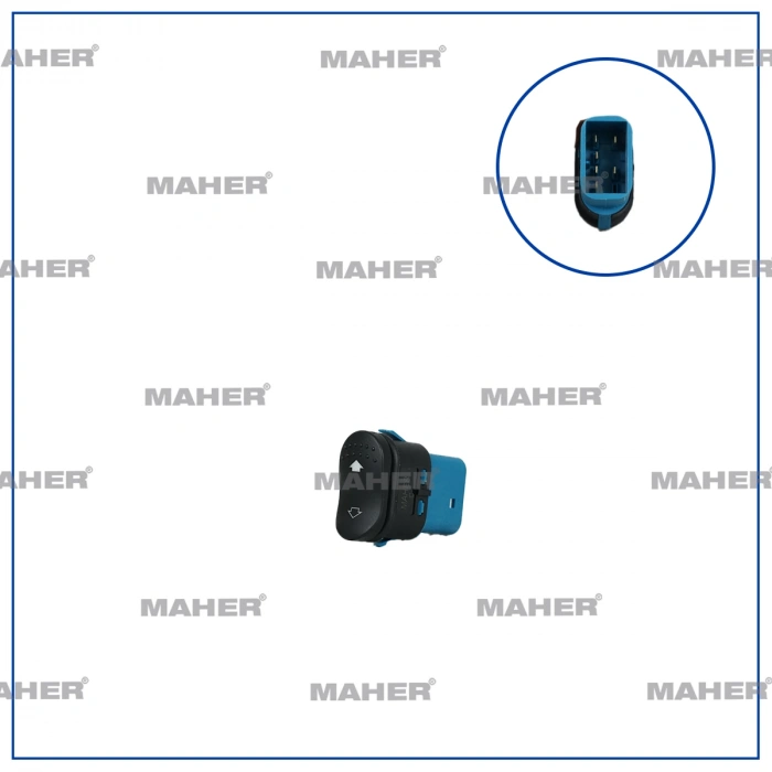 Cam Açma Düğmesi Transit V347 2006 Sonrası (Tekli) Sağ (Oem No:5C1T14529Aa)
