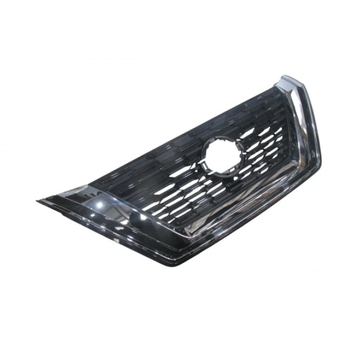 Nissan X Traıl- 2022-2023  Ön Panjur Siyah/Nikelaj Çıtalı Kamera Delikli (Tyg) (Oem No:623106Ra0B)